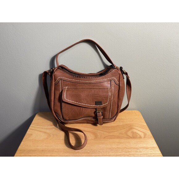 BOC Top Handle Crossbody Bag Brown (Saddle) Adjustable Strap - Picture 1 of 7